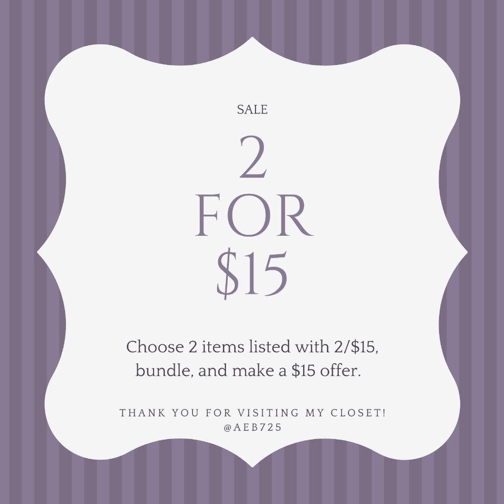 ๐ 2 items for $15 - Picture 1 of 1